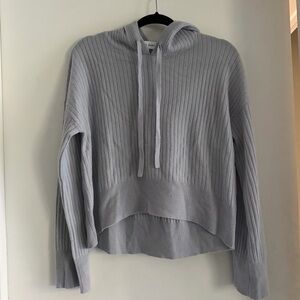 BELLA DAHL KNIT SWEATER / HOODIE - Light Blue - Size Small NWT